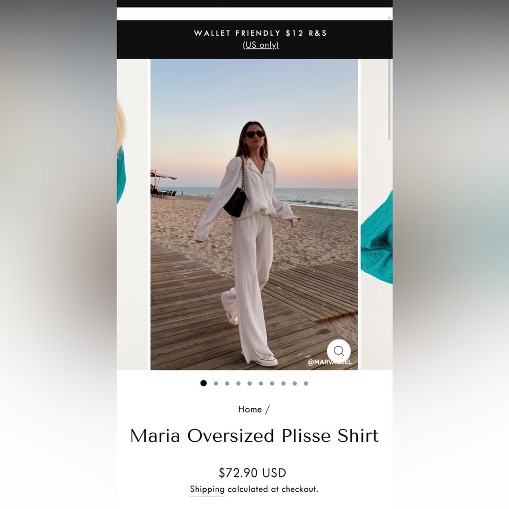 Storets maria oversized shirt